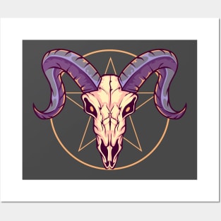 Baphomet Skull Posters and Art